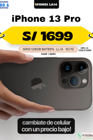 OFERTAS DE LA SEMANA : iPhone 13 Pro  GRIS